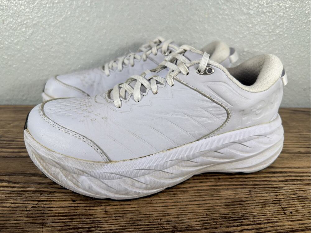 Hoka Bondi SR White Walking Shoe 1129351 WHT Women's Size 9 D